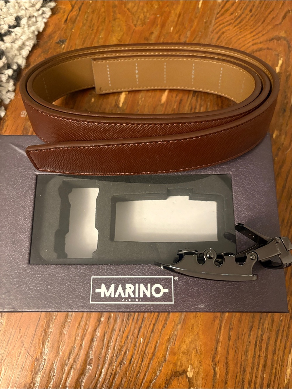 Men's Brown Reversible Leather Belt